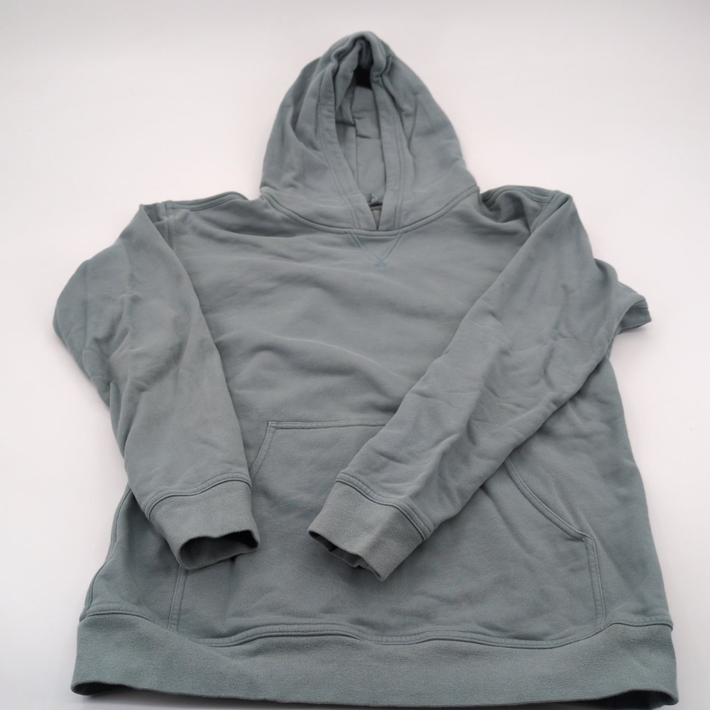 Lululemon Womens Size XL Sage Green Pullover Hoodie Relaxed Fit Curved Back Seam